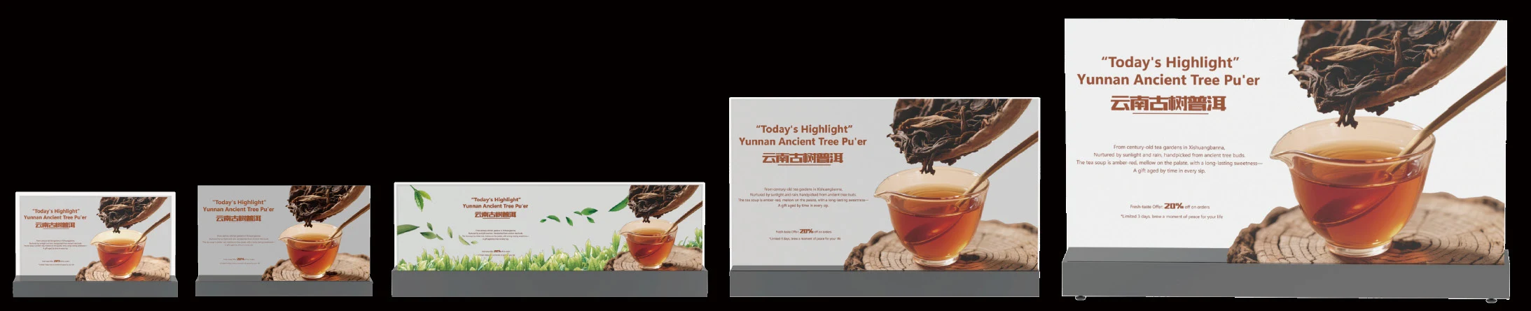 Desk display format